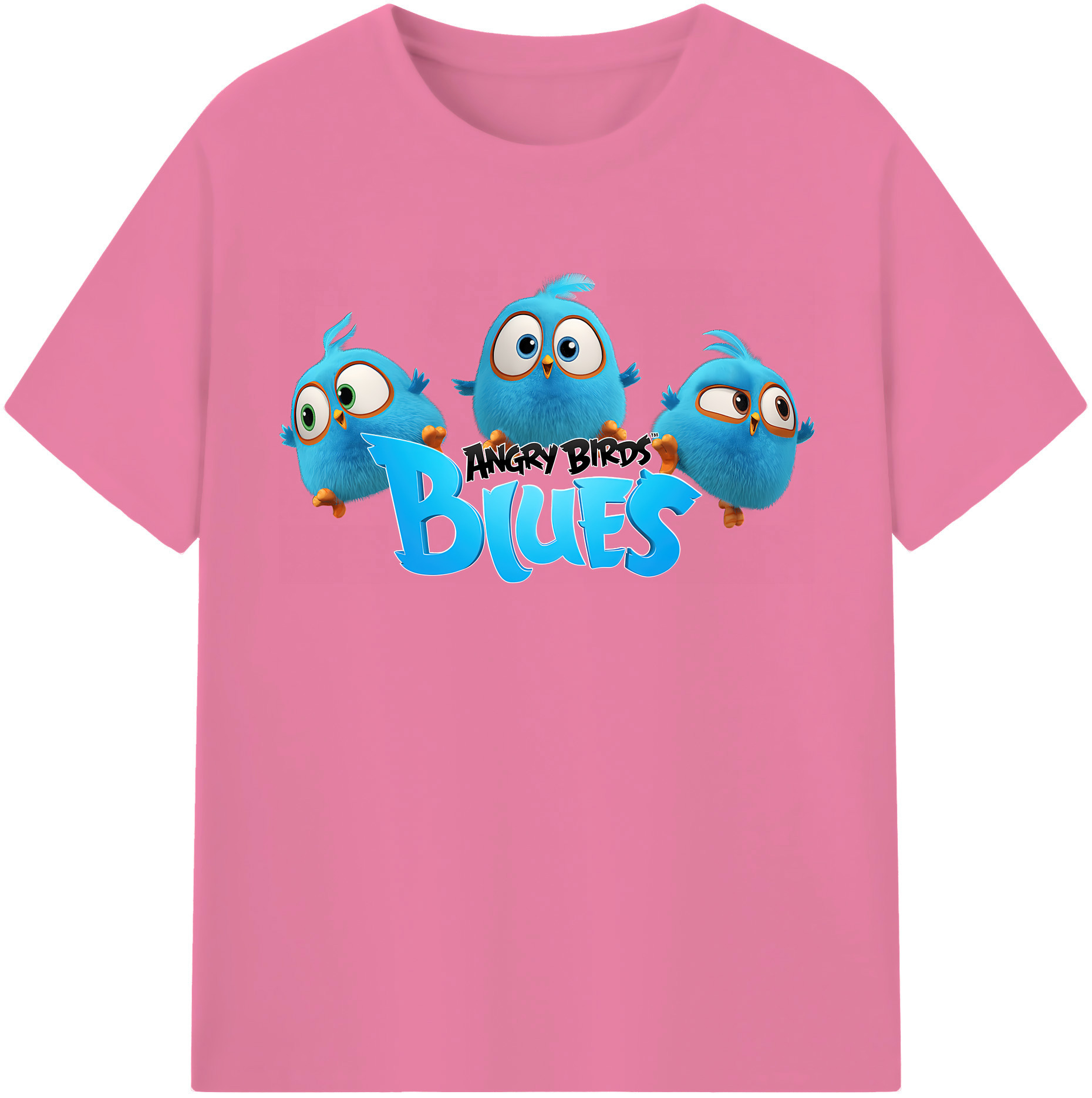 （画像用） Angry Birds アングリーバード 綿100％半袖Tシャツ（フロントプリント）